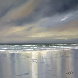 A Peaceful Walk by Philip Gray - Original Painting on Box Canvas sized 32x32 inches. Available from Whitewall Galleries